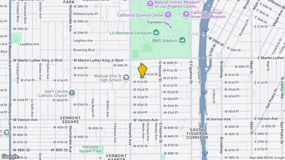 873 W 41st Dr Map and Location Details