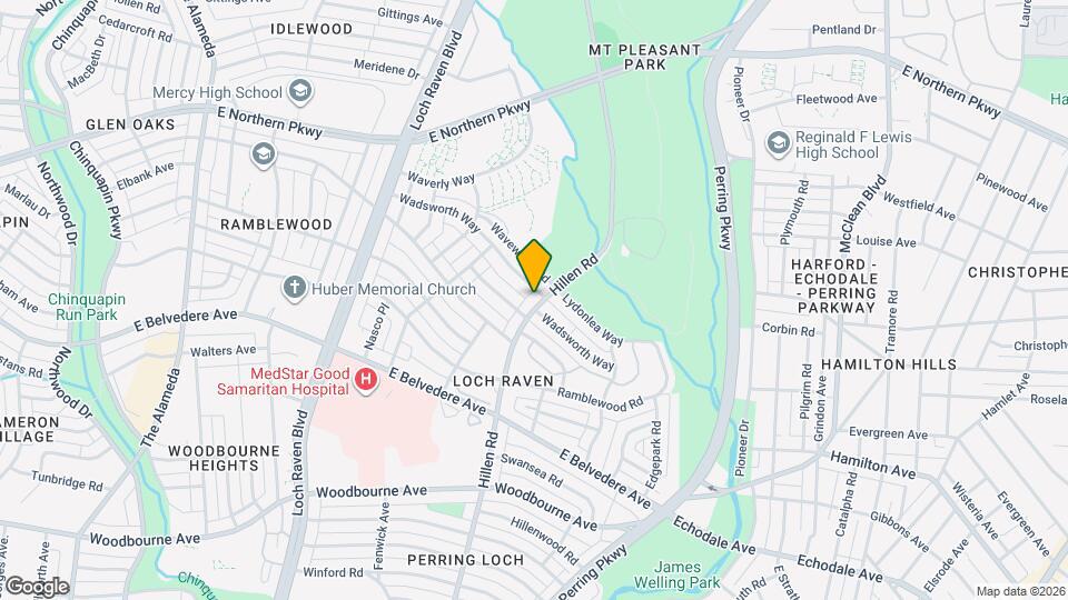 5928 Hillen Rd Map and Location Details