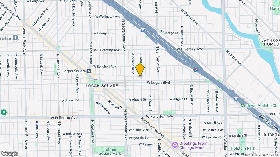 2900 W Logan Blvd Map and Location Details