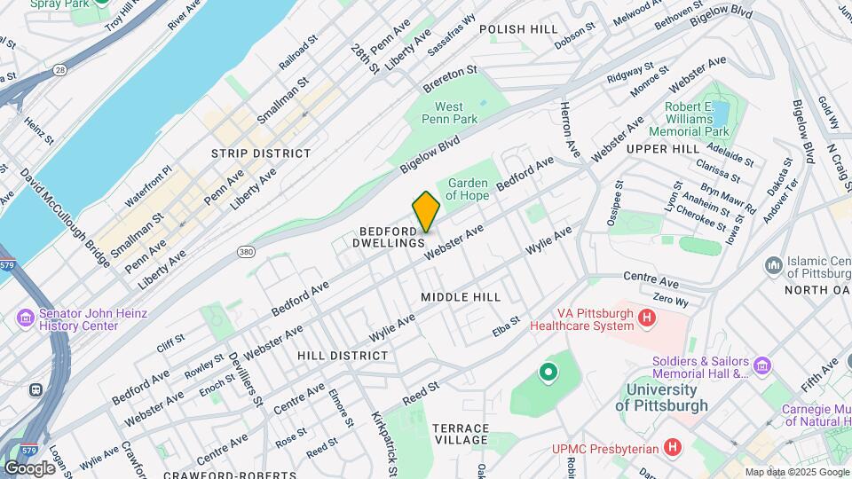 2500 Bedford Ave Mapa y Detalles de la Ubicación
