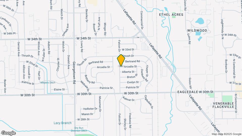 4137 Arcadia St Map and Location Details