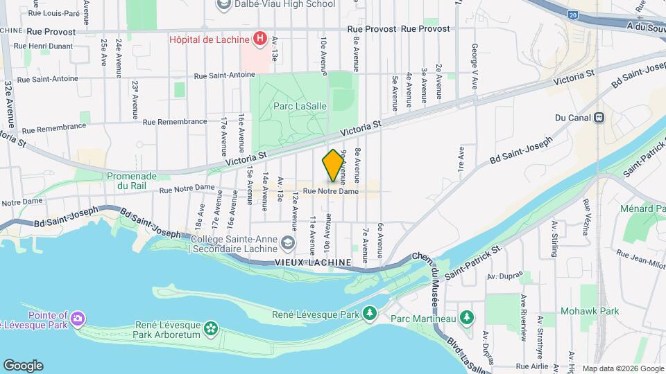 980 Rue Notre Dame Map and Location Details