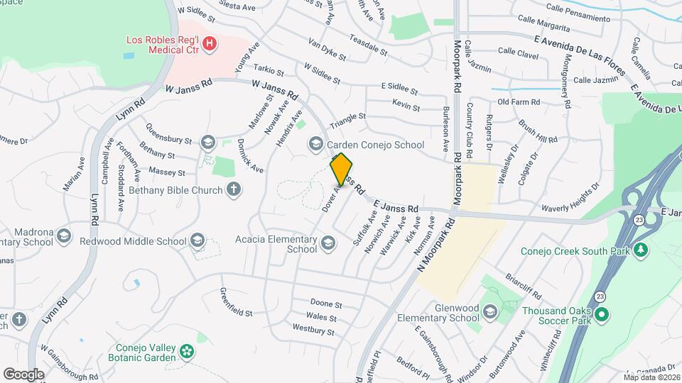 1572 Dover Ave Map and Location Details