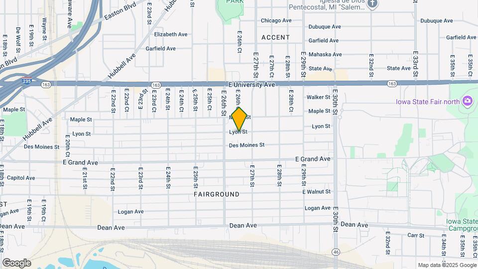 2625 Lyon St Map and Location Details