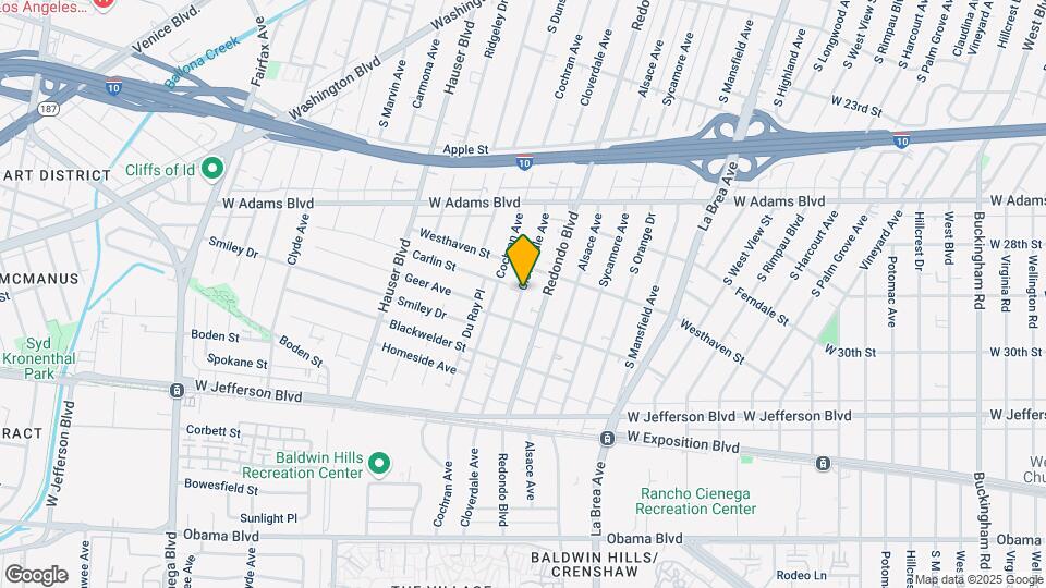 2728 S Cloverdale Ave, Unit 4 Mapa y Detalles de la Ubicación