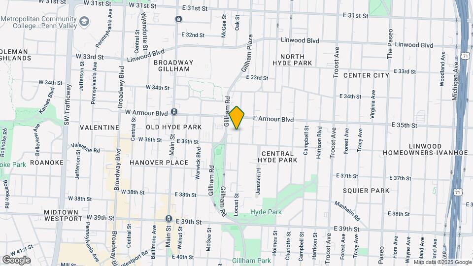 3526 Locust St, Unit 2 Map and Location Details