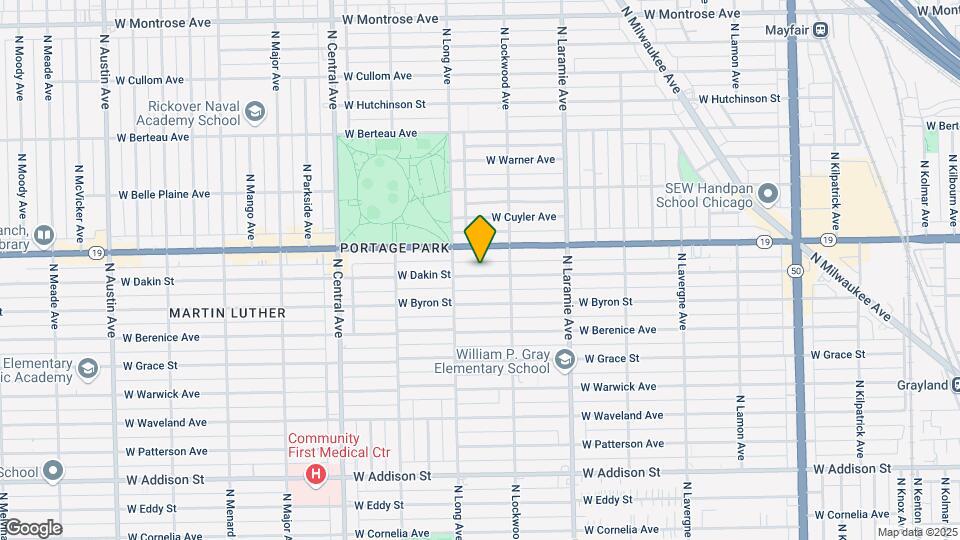 5330 W Dakin St, Unit #B Map and Location Details