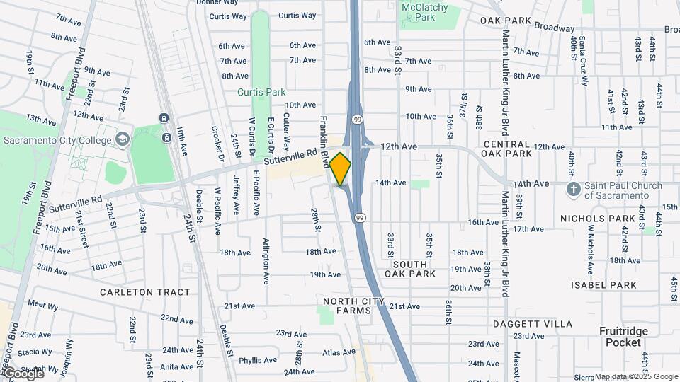 3927 Franklin Blvd Map and Location Details