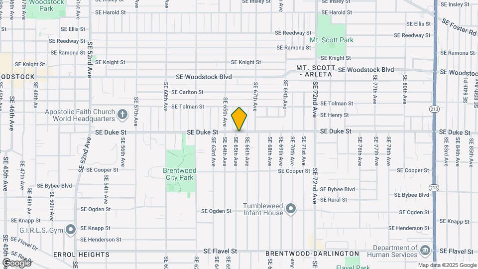 6520 SE Duke St Map and Location Details