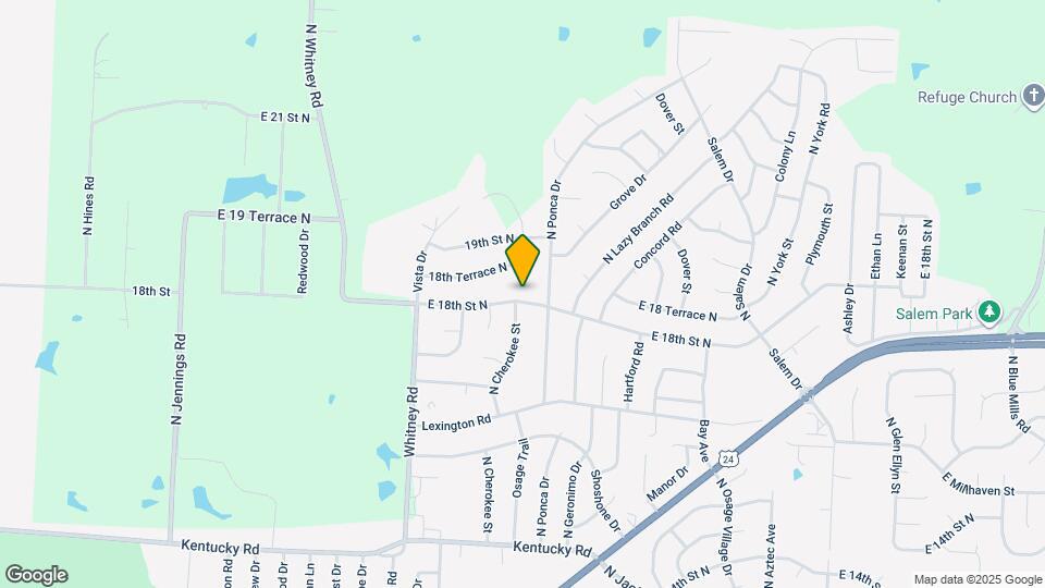 18304 E 18th St N Map and Location Details