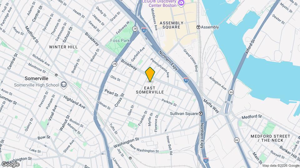 13 Cutter St, Unit #1 Map and Location Details