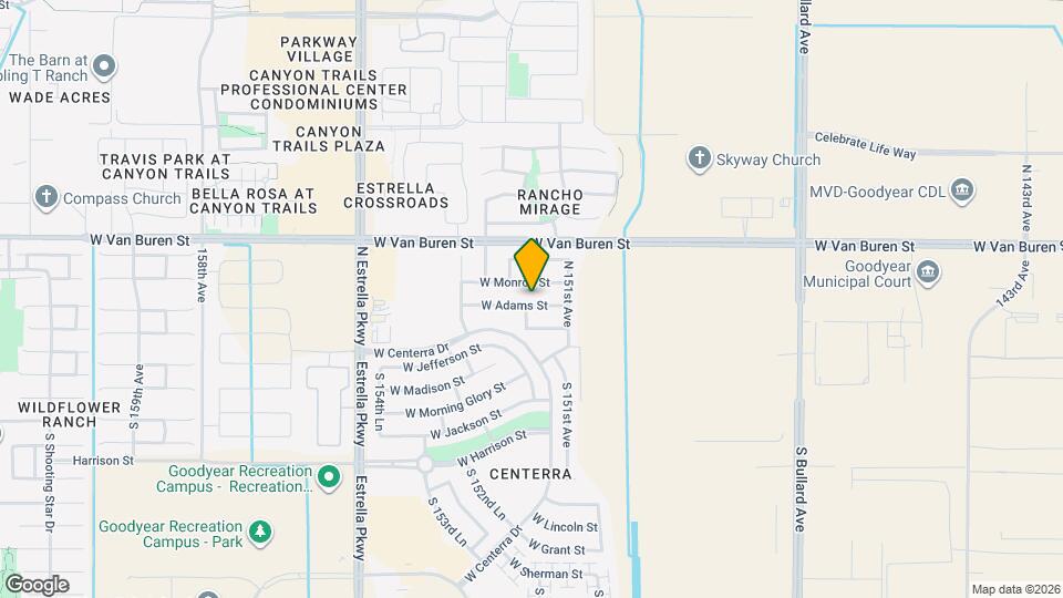 15164 W Adams St Mapa y Detalles de la Ubicación