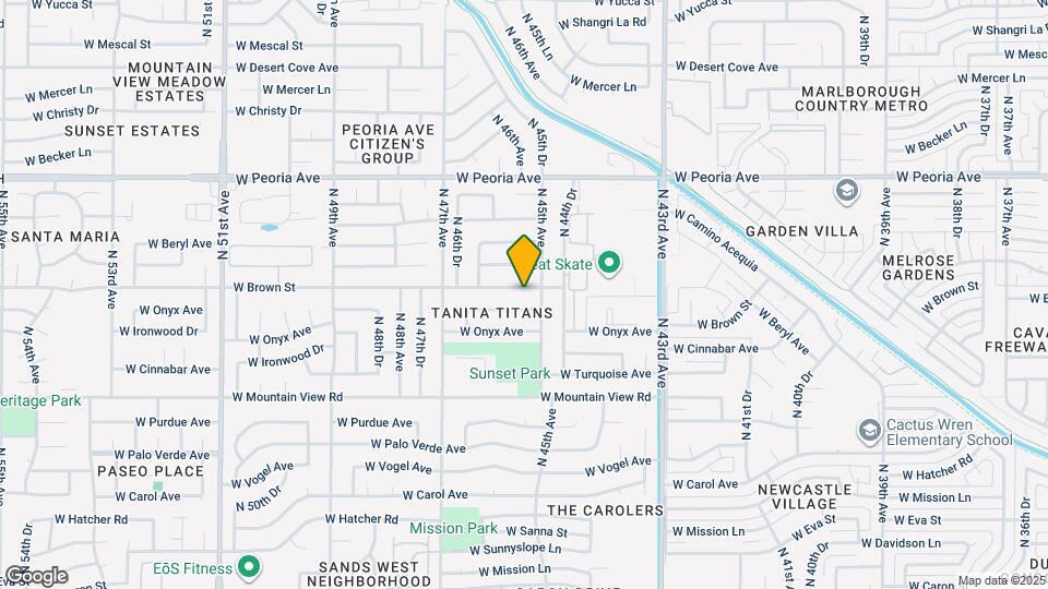 4515 W Brown St Map and Location Details