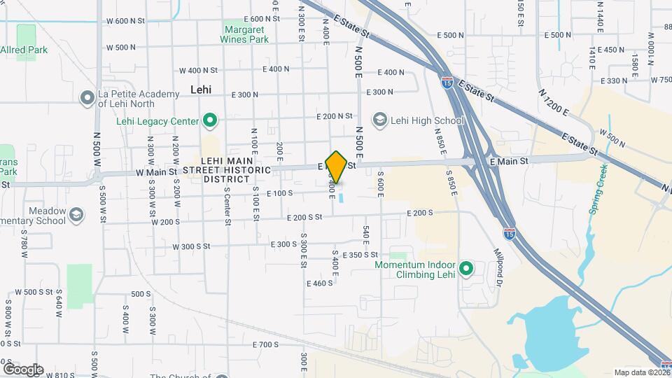 85 S 400 E Map and Location Details