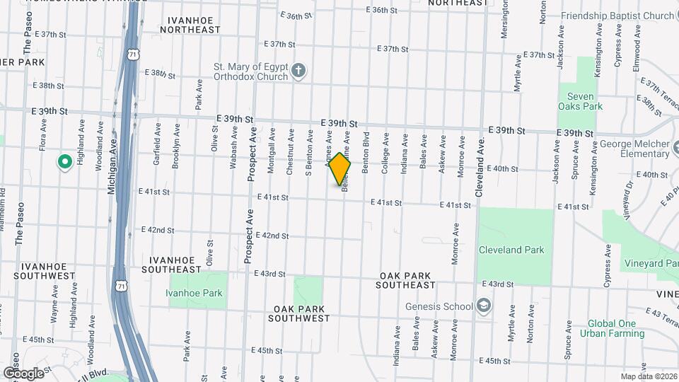 4038 Bellefontaine Ave Mapa y Detalles de la Ubicación
