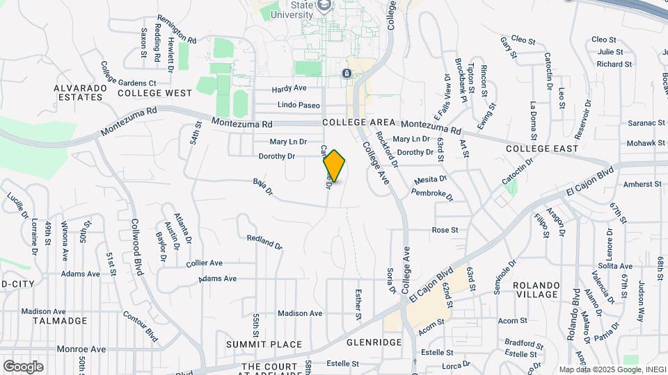 4951 Campanile Dr Map and Location Details