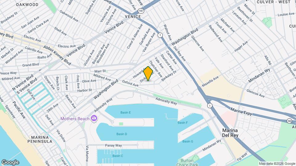 841 Oxford Ave Map and Location Details