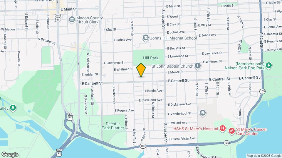 956 E Cantrell St Map and Location Details