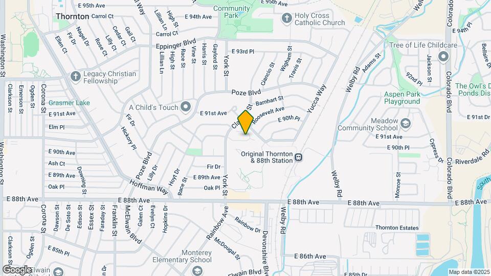 2493 E 90th Ave Mapa y Detalles de la Ubicación