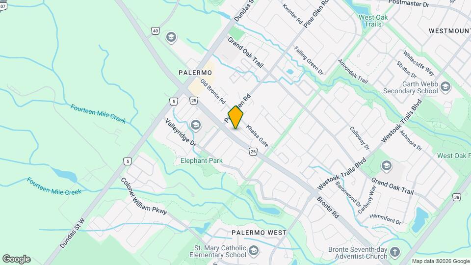 2393 Bronte Rd Map and Location Details