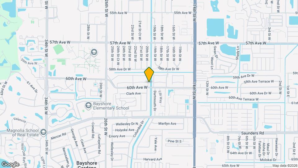 5955 Palm Ln Map and Location Details