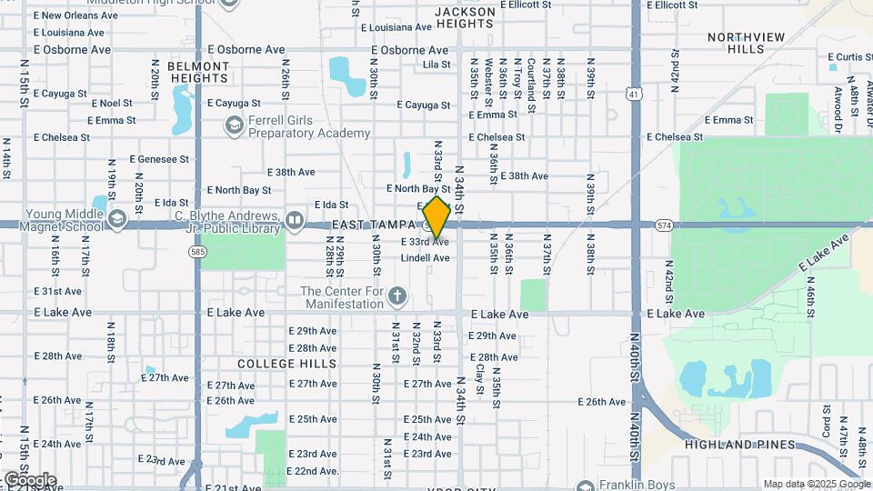3209 E 33rd Ave Map and Location Details