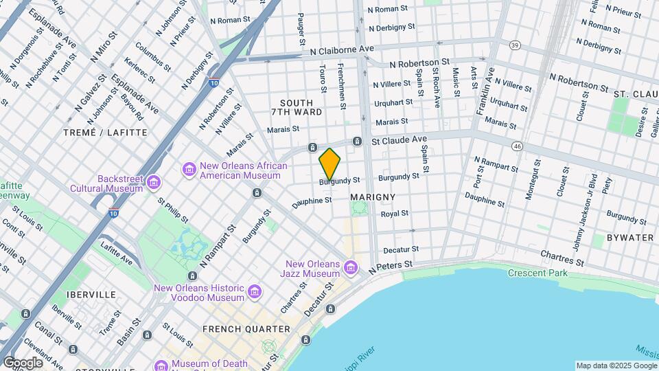 832 Touro St Map and Location Details