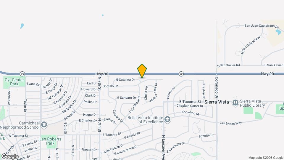 1281 N Catalina Dr Map and Location Details