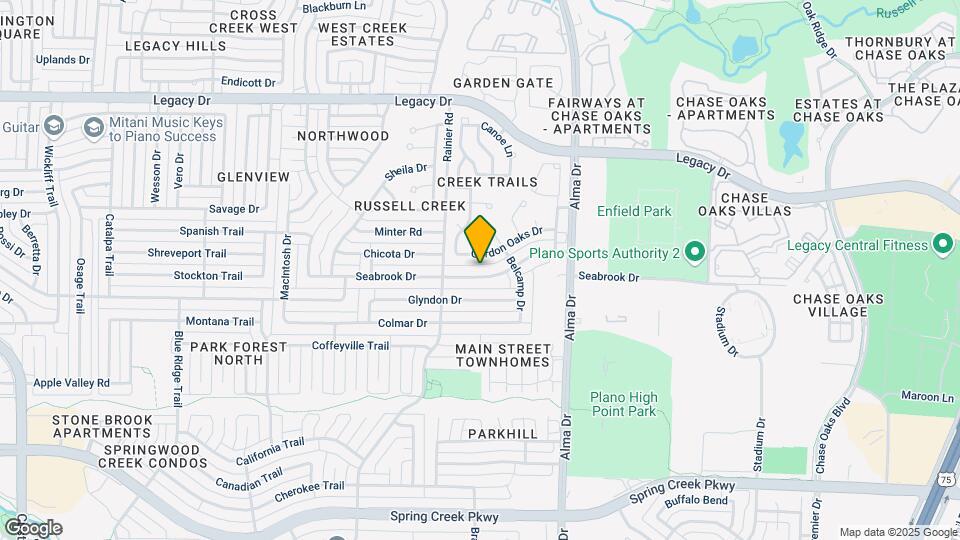 1201 Seabrook Dr Map and Location Details