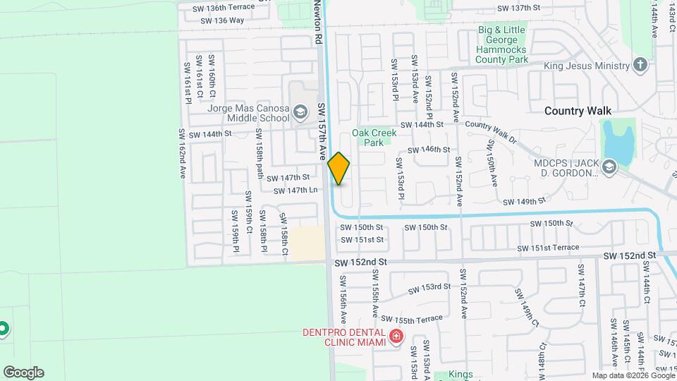 14750 SW 156th Ave Map and Location Details
