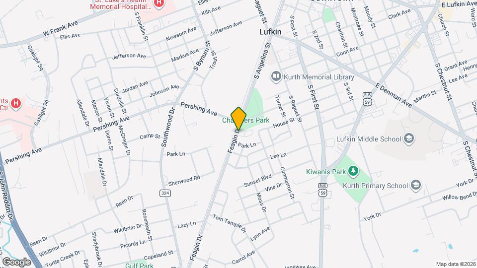 521 Feagin Dr Mapa y Detalles de la Ubicación