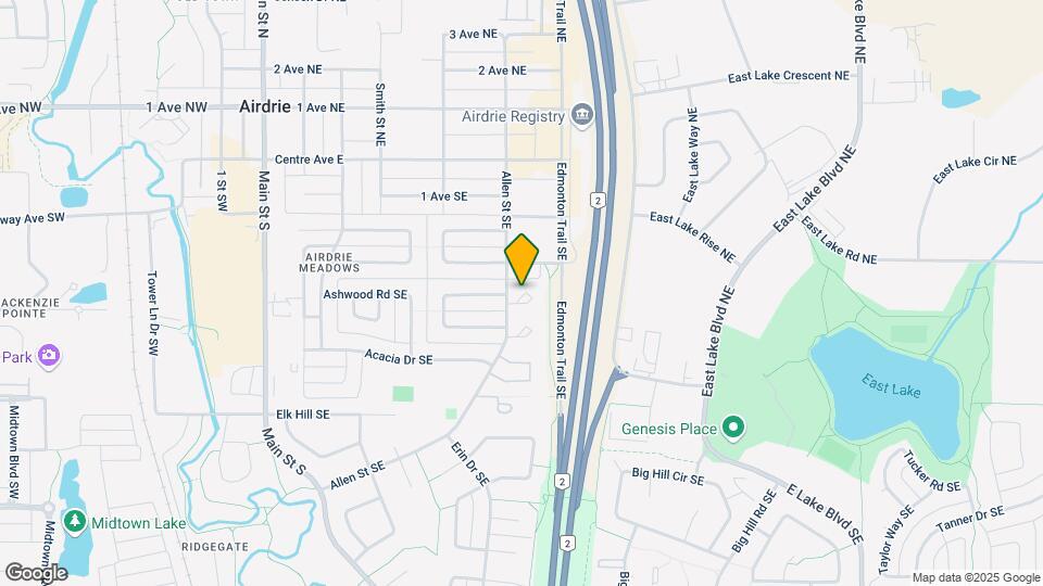 Airdrie Village One Map and Location Details