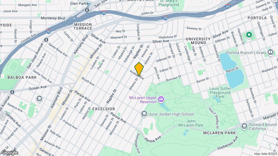 804 Avalon Ave Map and Location Details