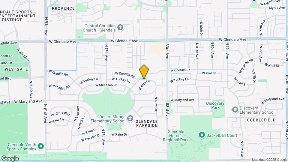 6642 N 84th Ln Map and Location Details