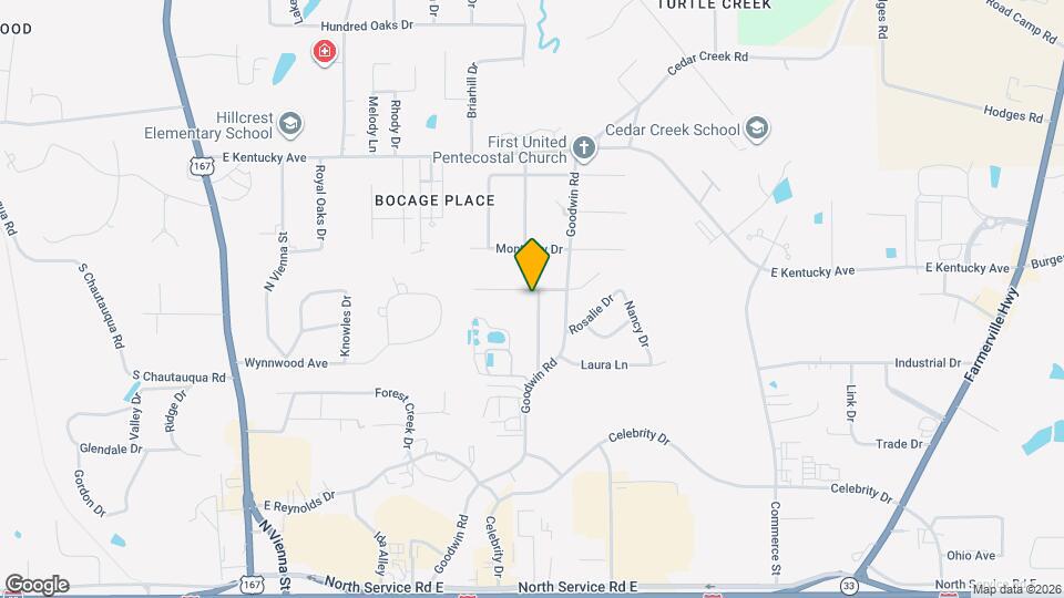 1911 Lexington St Map and Location Details