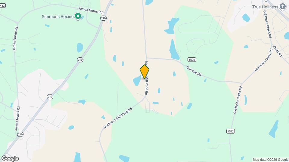 884 Matthews Mill Pond Rd Mapa y Detalles de la Ubicación