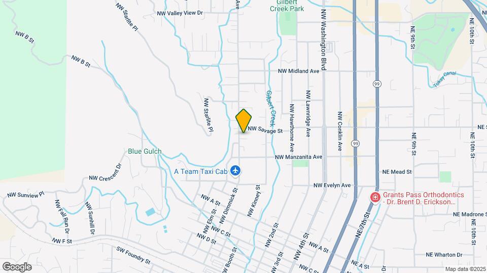 1227 NW Highland Ave Map and Location Details