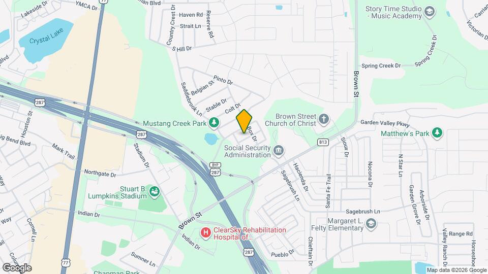 207 Blue Roan Dr Map and Location Details