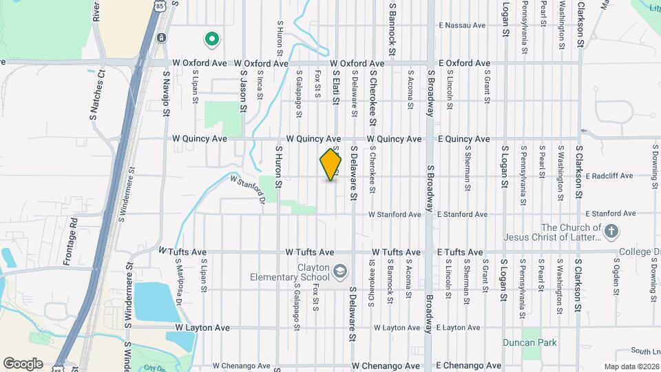 4423 S Elati St Map and Location Details