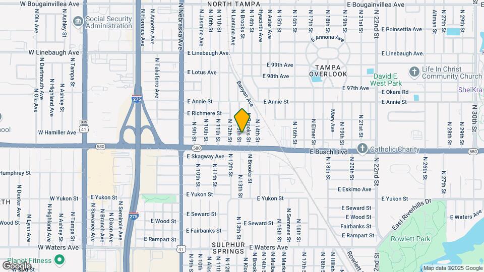 9213 N 13th St Map and Location Details