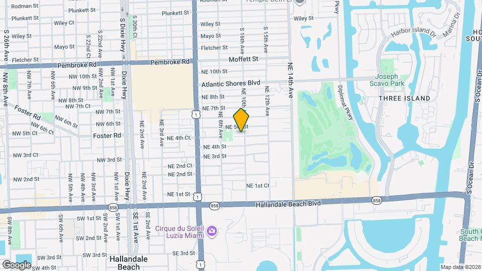 961 NE 4th Ct. Map and Location Details