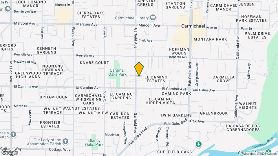 2536 Garfield Ave Map and Location Details