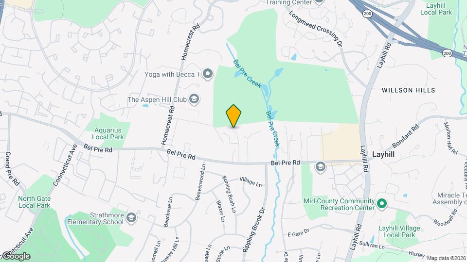 2711 Bel Pre Rd Map and Location Details