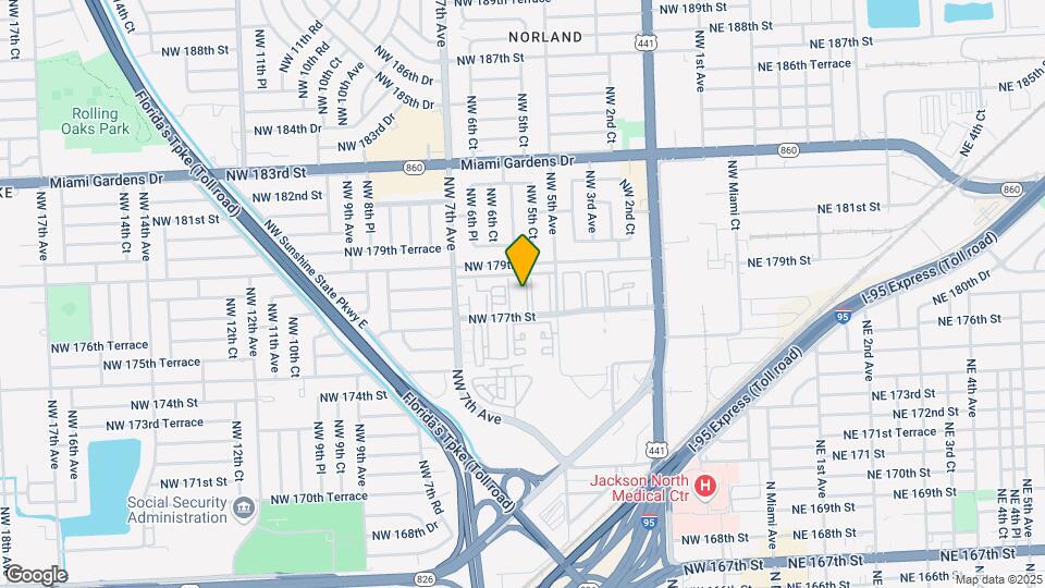 605 NW 177th St Mapa y Detalles de la Ubicación