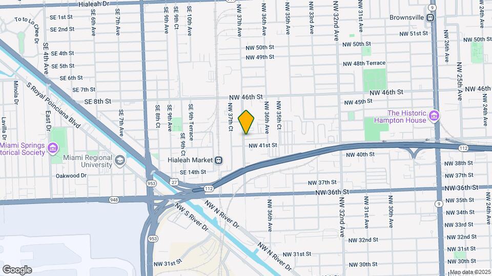 4111 NW 37th Ave Map and Location Details