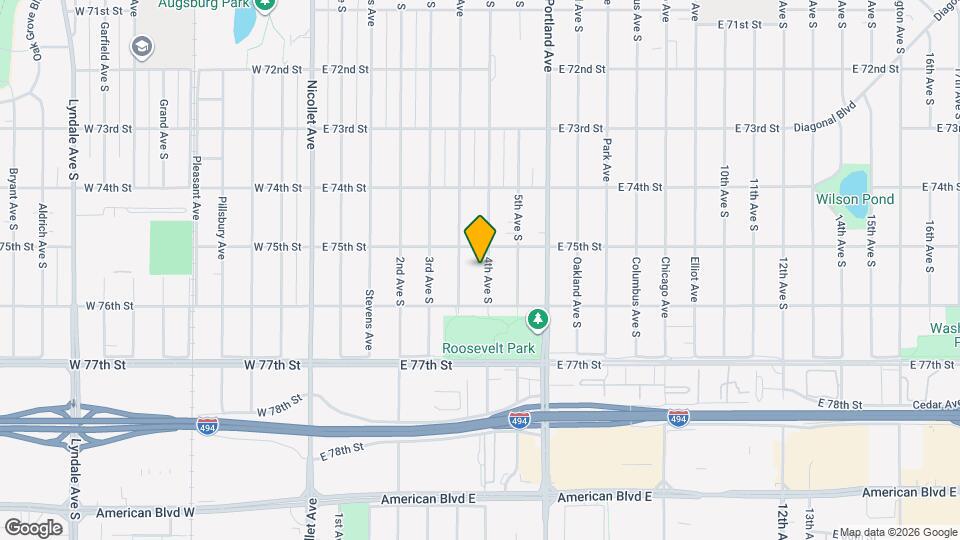 7520 4th Ave S Map and Location Details