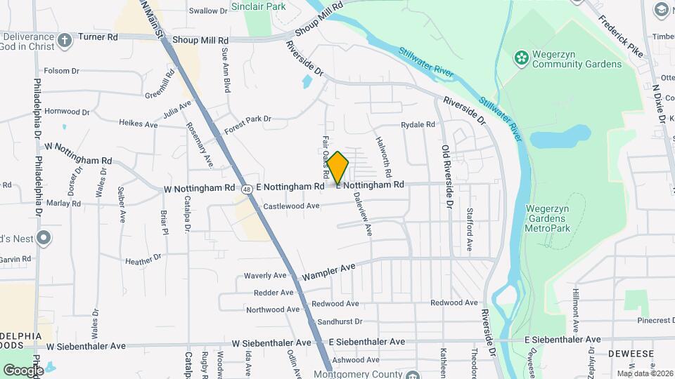 262 E Nottingham Rd Mapa y Detalles de la Ubicación