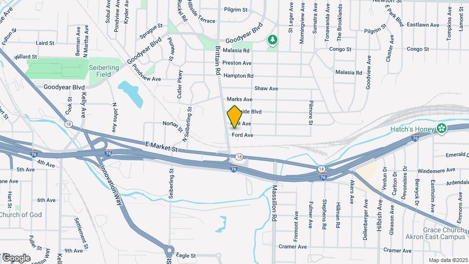 1725 Ford Ave Map and Location Details