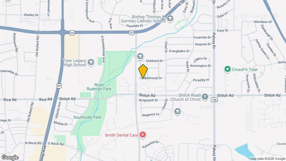 1101 Balmoral Dr Map and Location Details