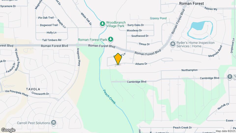 1702 Athens Dr Map and Location Details